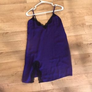 Out From Under satin and lace slip dress